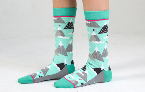 Kids' Climb Higher Crew Socks Apparel & Accessories Woven Pear