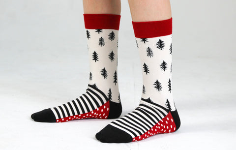 Kids' Pine Tree Crew Socks Apparel & Accessories Woven Pear