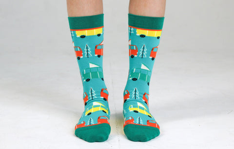 Kids' RV There Yet? Crew Socks Apparel & Accessories Woven Pear