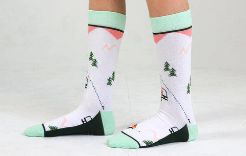 Kids' Skiers Crew Socks Apparel & Accessories Woven Pear