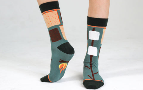Kids' S'mores Crew Socks Apparel & Accessories Woven Pear M/L