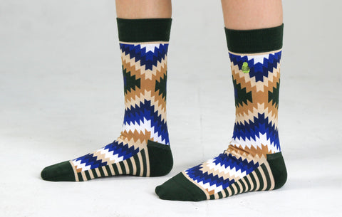 Kids' Tribal Toes Crew Socks Apparel & Accessories Woven Pear