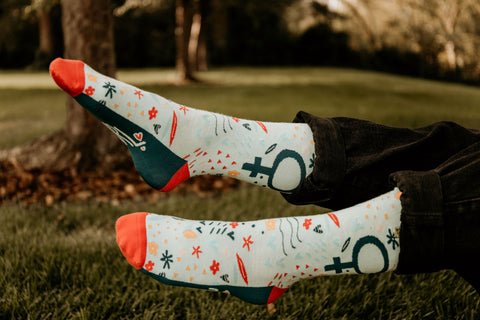 Girl Squad Socks Woven Pear