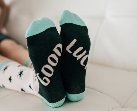 Good Luck Socks Woven Pear