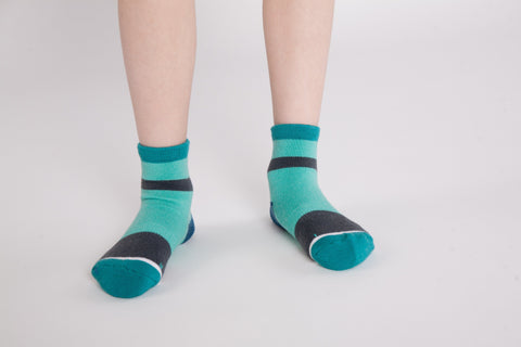 Green and Gray Merino Wool | Children Woven Pear