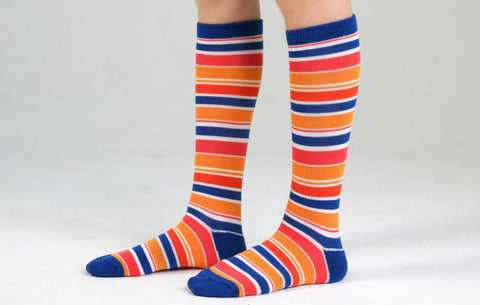 Kids' Sunshine Merino Wool Boot Socks Woven Pear 
