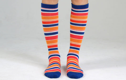 Kids' Sunshine Merino Wool Boot Socks Woven Pear 