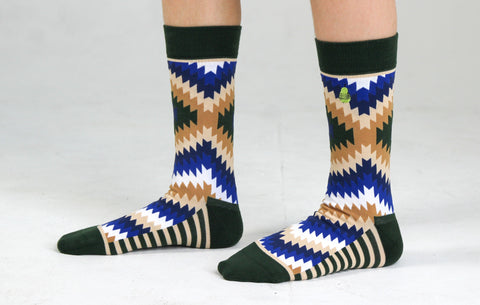 Kids' Tribal Toes Crew Socks Apparel & Accessories Woven Pear 