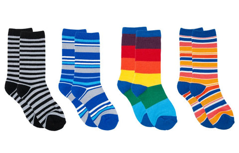 Children's Socks | Merino Wool Boot-Length Variety Pack Woven Pear 