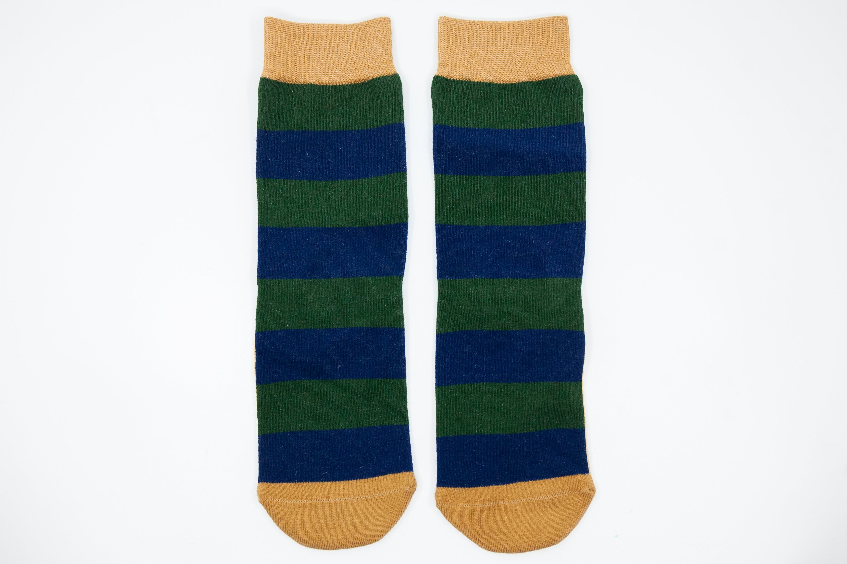 Kids' Rugby Stripe Crew Socks - Woven Pear