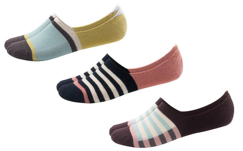 Basics Stripe Variety Pack no-shows - Woven Pear 